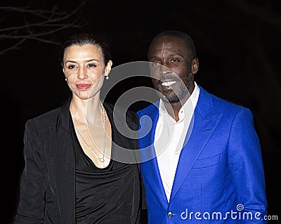 Drena De Niro & Michael K. Williams for 2012 Tribeca Film Festival in NYC Editorial Stock Photo