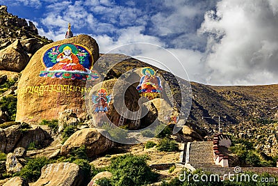 Drepung Monastery in Tibet, China Stock Photo