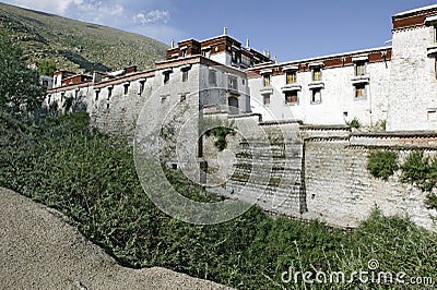 Drepung Monastry in Lhasa Stock Photo