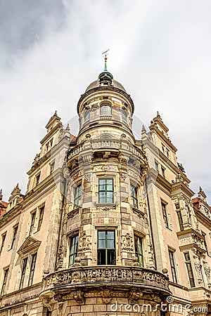 The Dresden castle in the old town Stock Photo