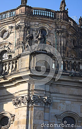 Dresden Cathedral - V - Dresden - Germany Stock Photo
