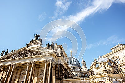 Dresden city in Germany Stock Photo