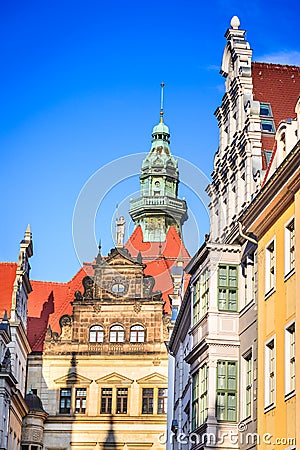 Dresden, Germany -Altstadt Stock Photo