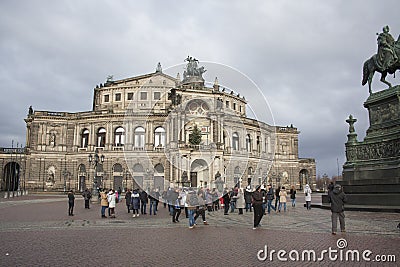 Dresden, Germany-December 26, 2012: zwinger palace Editorial Stock Photo