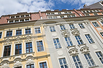 Dresden Rampische Strasse Stock Photo