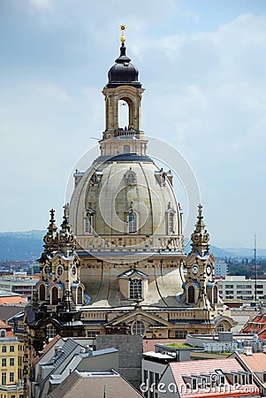 Dresden Frauenkirche Editorial Stock Photo