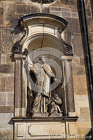 Dresden statue in Hofkirche cathedral at Germany Stock Photo