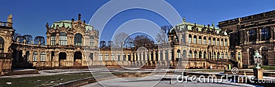 Dresden - Zwinger panorama Stock Photo