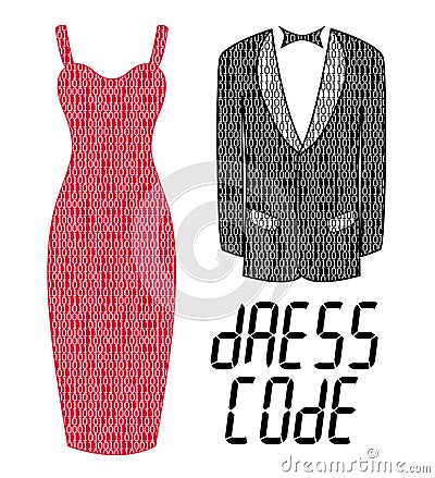 Dress code Vector Illustration