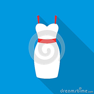 Dress icon of vector illustration for web and mobile Vector Illustration