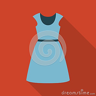 Dress icon of vector illustration for web and mobile Vector Illustration