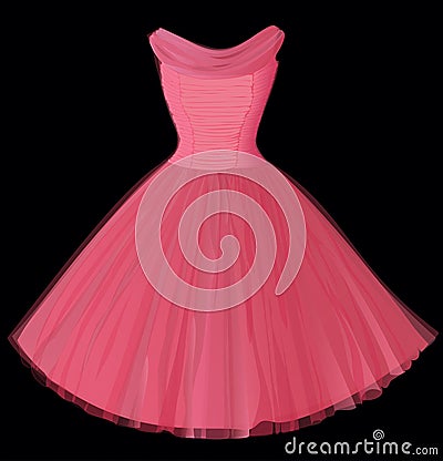 Dress pink Vector Illustration