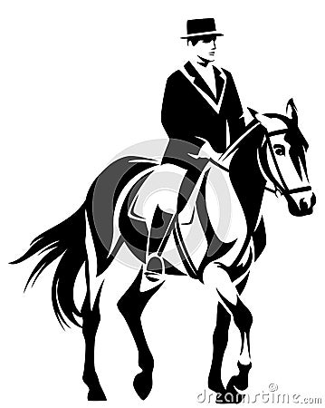 Dressage Vector Illustration