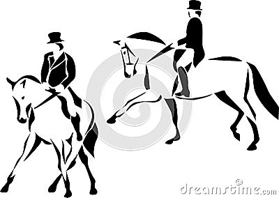 Dressage Vector Illustration