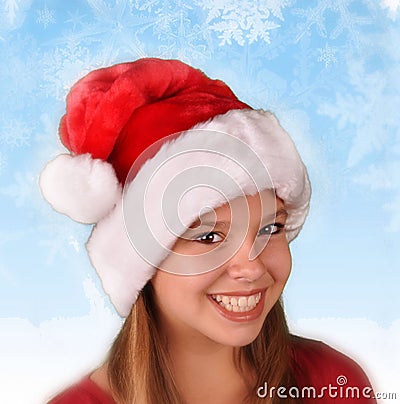 Dressed for christmas holiday Stock Photo