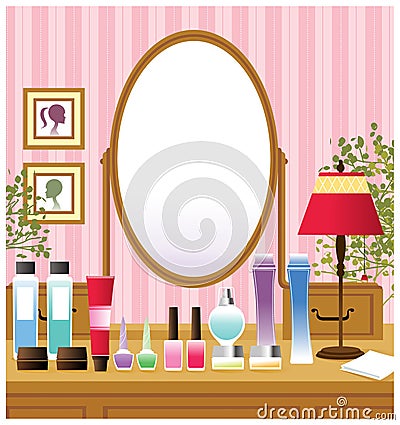 Dressing table Stock Photo