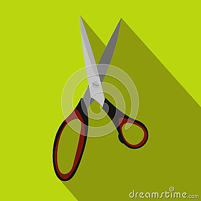 Dressmake shear flat icon Vector Illustration