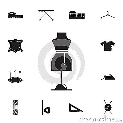 Dressmaker model icon. Detailed set of Handmade icons. Premium quality graphic design sign. One of the collection icons for websit Stock Photo