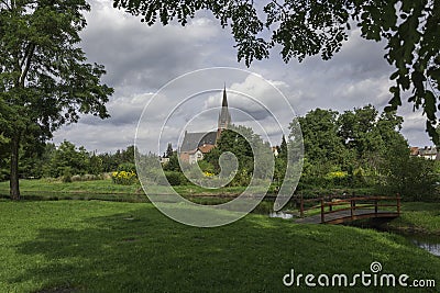 Drezdenko small charming town in Lubuskie - Poland Stock Photo