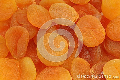 Dried apricots Stock Photo