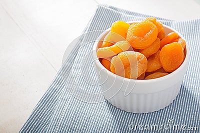 Dried Apricots Stock Photo