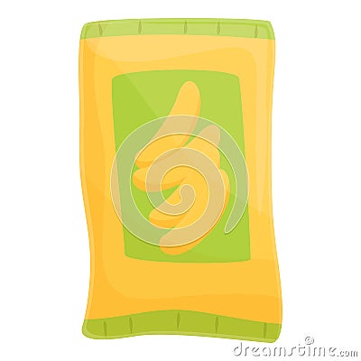 Dried bananas icon cartoon vector. Dry fruit Vector Illustration