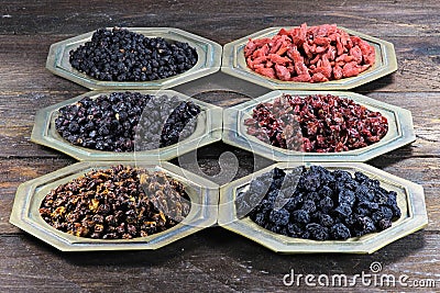 Dried berries Stock Photo