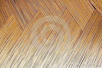 Dried cane pattern interlaced texture Stock Photo