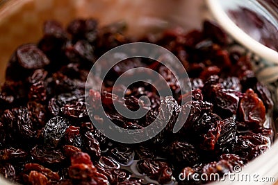Dried cherries for making homemade easter bread Stock Photo