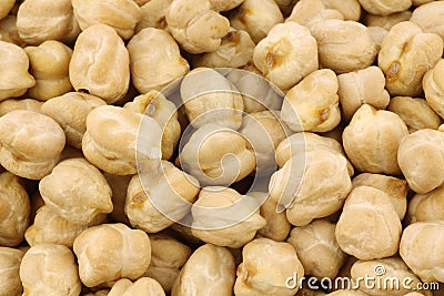 Dried chick peas Stock Photo