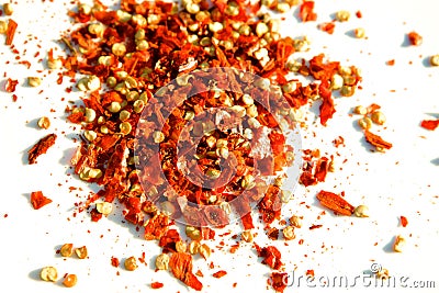 Dried chilli pepper Stock Photo