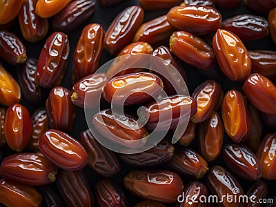 dried dates in the bowl Stock Photo