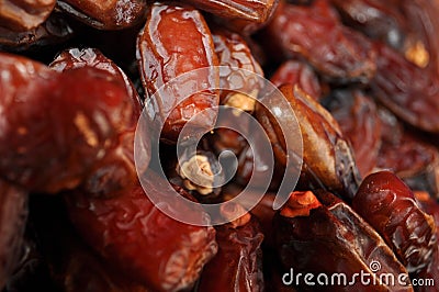 Dried Dates Stock Photo