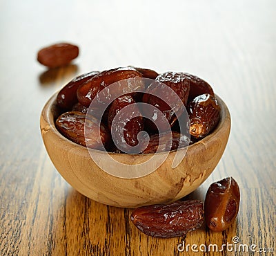 Dried dates Stock Photo