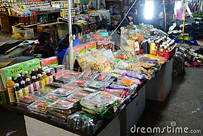 Dried fruit in Da Lat market Editorial Stock Photo