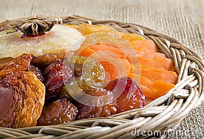 Dried fruits Stock Photo