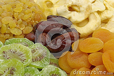 Dried fruits mix - detail Stock Photo