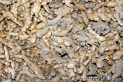 Dried ginger Stock Photo