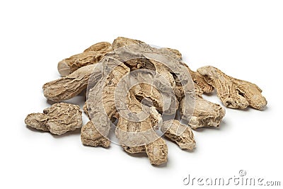 Dried ginger roots Stock Photo
