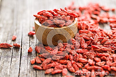 Dried goji berries. Stock Photo