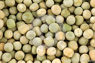 Dried green peas background Stock Photo