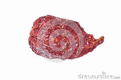 Dried Hot Peppers Stock Photo