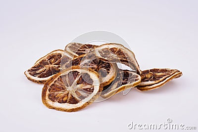 Dried Lemon Slices Stock Photo