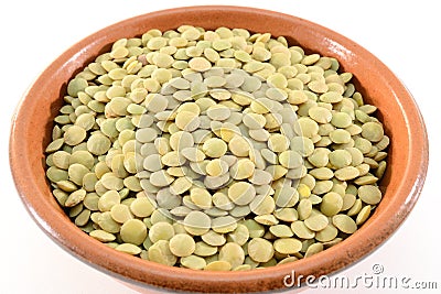 Dried lentils Stock Photo