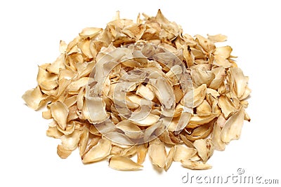 Dried lily bulbs Stock Photo