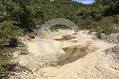 Dried our river bead, France Stock Photo