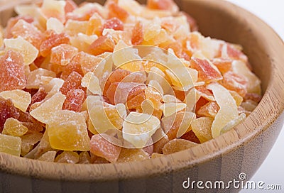 Dried papaya Stock Photo