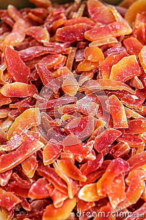 Dried Papaya Stock Photo