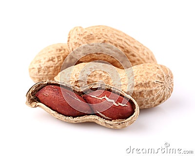 Dried peanuts Stock Photo