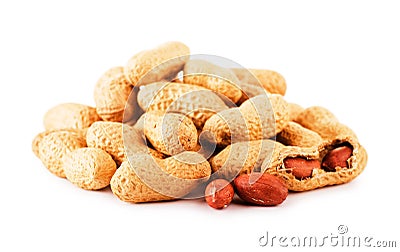 Dried peanuts Stock Photo